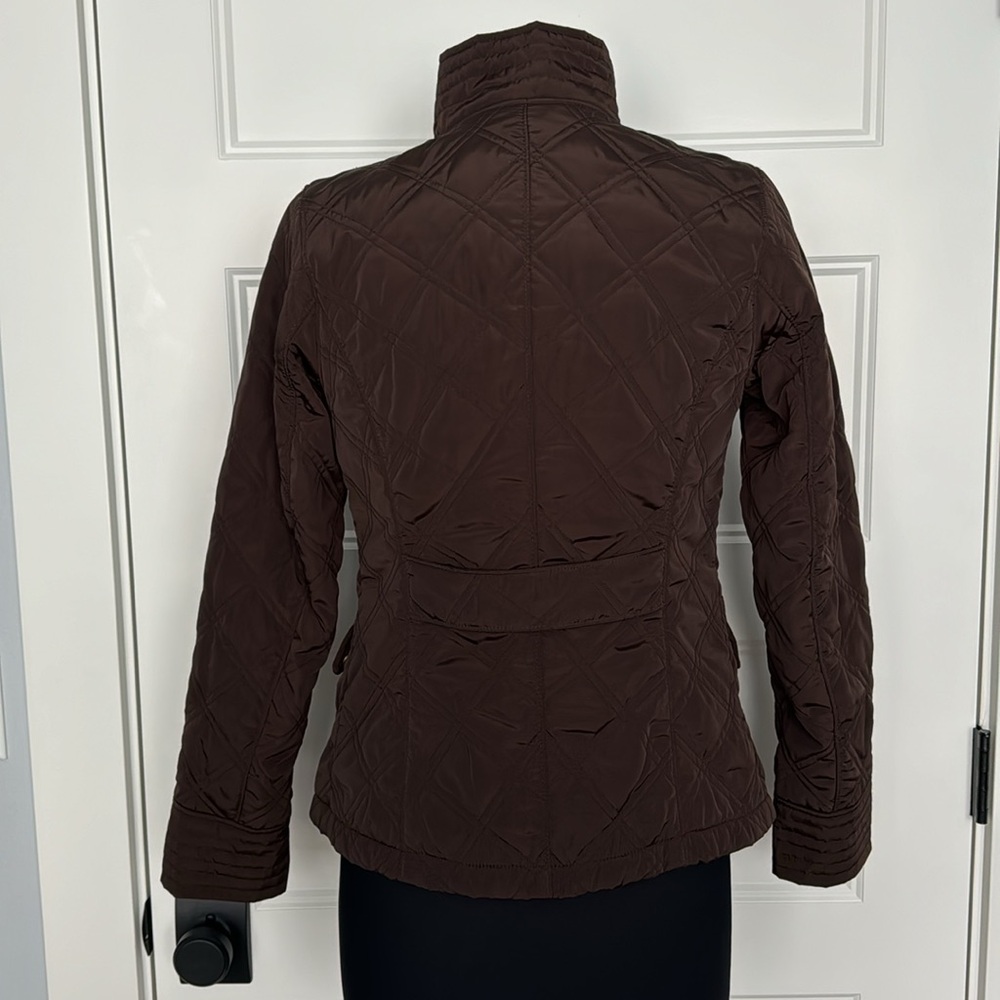 Talbots Snap Button Fur Lined Quilted Utility Lig… - image 6